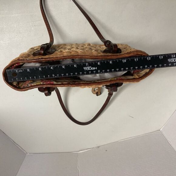 BRIGHTON BASKET WEAVE HANDBAG 7.5X4X12 - Picture 8 of 11